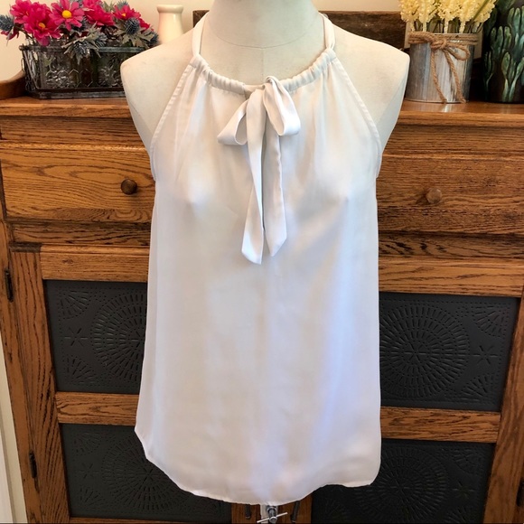 BB Dakota Tops - NWOT BB Dakota White High Neck Tank Blouse